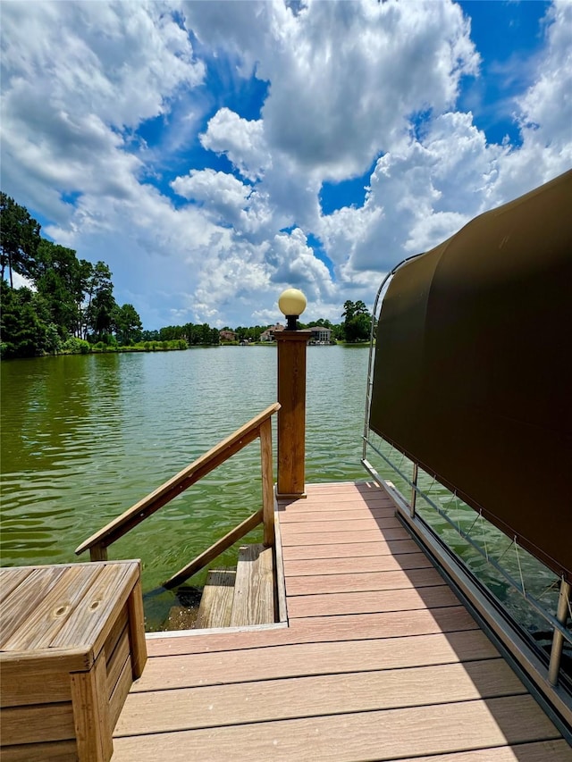 14912 Diamondhead Rd, Conroe, TX 77356 - dock area with a water view