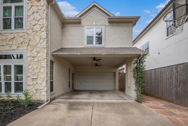 4925 Pine St, Bellaire, TX 77401 - garage with concrete driveway