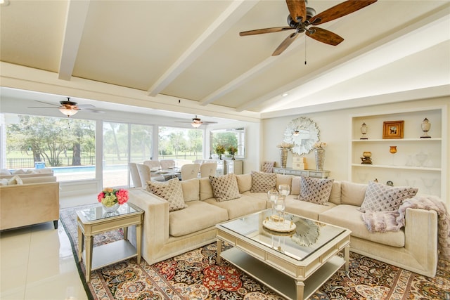 14227 Indian Wells Dr, Houston, TX 77069 - living area with a ceiling fan