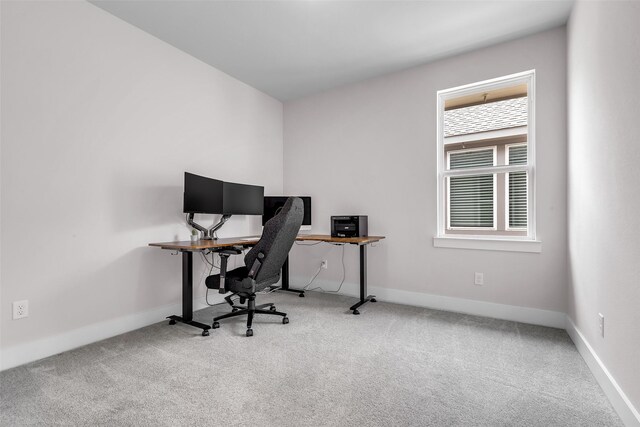 9219 Trimble Landing Dr, Tomball, TX 77375 - carpeted office featuring baseboards