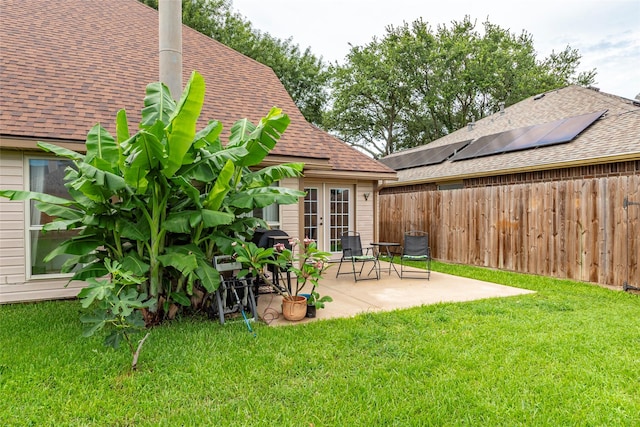 1417 S Heron Dr, Seabrook, TX 77586 - view of yard with a patio and french doors