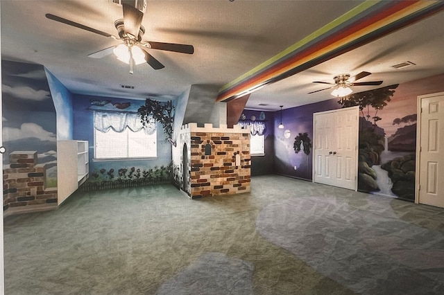 14014 Lakewood Crossing Blvd, Houston, TX 77070 - living room with ceiling fan and carpet