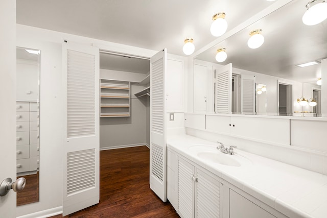 1908 Milam St, Columbus, TX 78934 - bathroom featuring wood finished floors and vanity