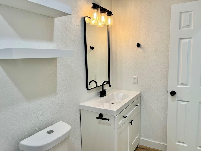 5030 Glenvalley Dr, La Porte, TX 77571 - bathroom featuring vanity and a textured wall