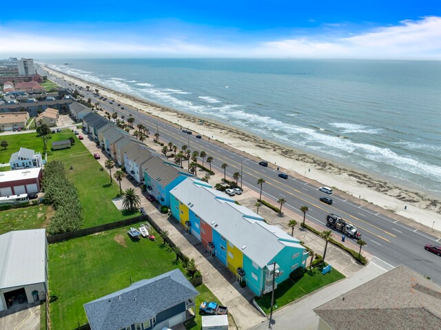 8416 Seawall Blvd Unit 5, Galveston, TX 77554 - drone / aerial view of unending shoreline