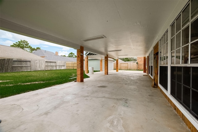 2112 Limrick Dr, Pearland, TX 77581 - fenced backyard featuring a patio