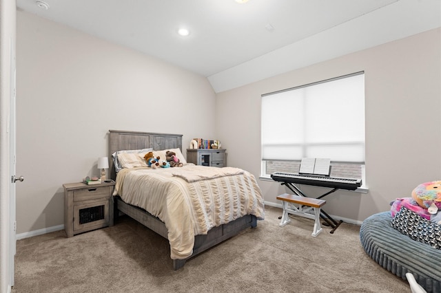 4110 Willow Wind Ct, Sugar Land, TX 77479 - bedroom featuring carpet flooring and lofted ceiling