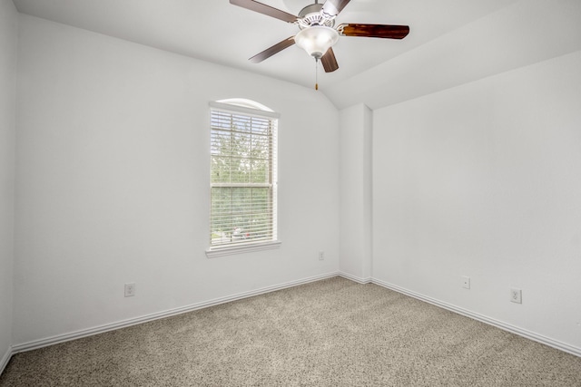 31767 Chapel Rock Ln, Spring, TX 77386 - carpeted spare room with a ceiling fan and vaulted ceiling