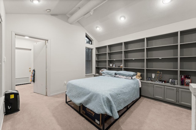 111 Mesa Ct, Conroe, TX 77304 - bedroom featuring light carpet and recessed lighting