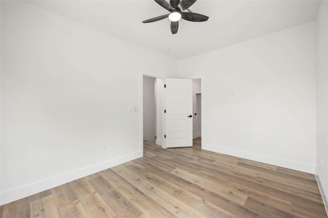 8618 Lee Otis St A-B, Unit A-B Houston, TX 77051 - spare room featuring a ceiling fan and light wood-style floors