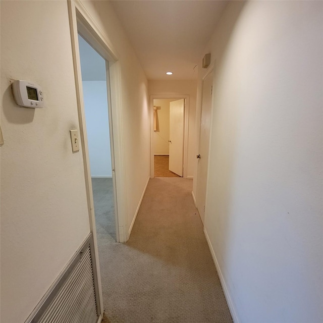 5227 Imogene St, Houston, TX 77096 - hall featuring light colored carpet and recessed lighting