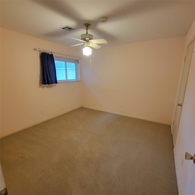 5227 Imogene St, Houston, TX 77096 - carpeted empty room featuring ceiling fan and a smoke detector