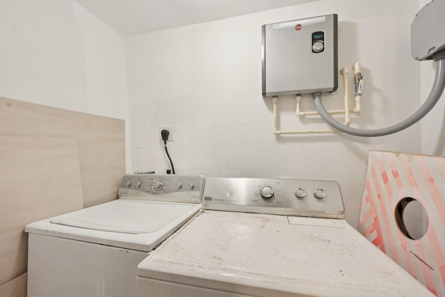 1913 Ursuline St, Galveston, TX 77550 - laundry room featuring separate washer and dryer