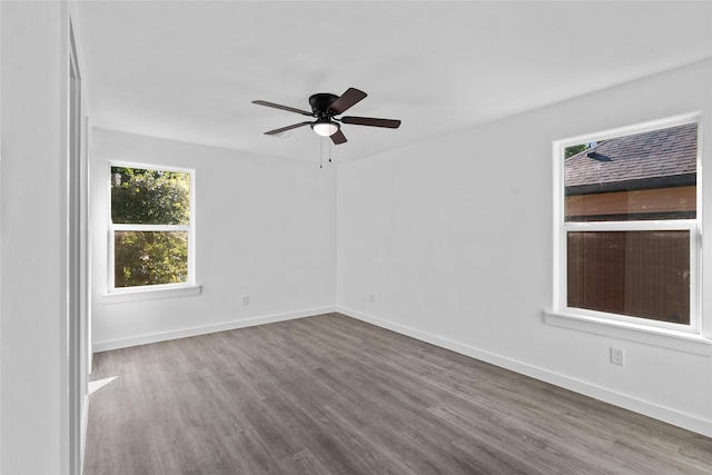 7613 Shotwell St, Houston, TX 77016 - spare room with wood finished floors and a ceiling fan