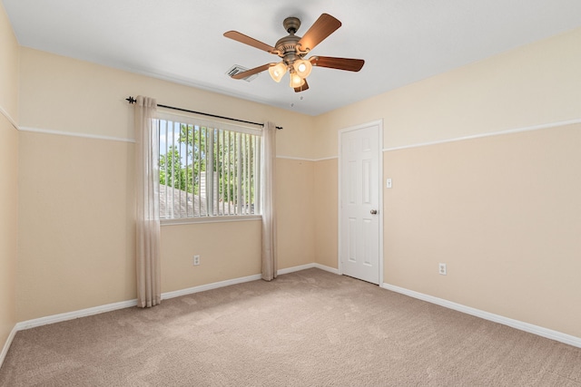25807 Oakridge Forest Ln, Spring, TX 77386 - unfurnished room with carpet floors and a ceiling fan