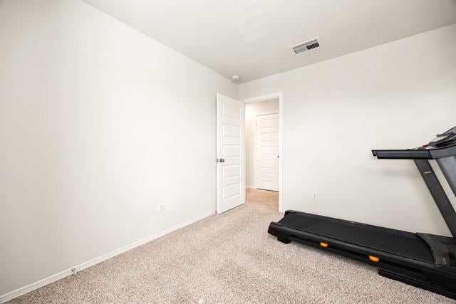 23242 Spring Genesis Ln, Katy, TX 77493 - workout room featuring light colored carpet and baseboards