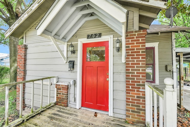 702 Caplin St, Houston, TX 77022 - property entrance with brick siding