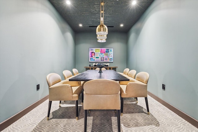2323 San Felipe St Unit 602, Houston, TX 77019 - dining room featuring recessed lighting and baseboards