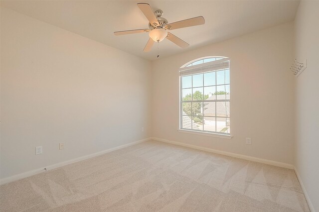 7210 Welshwood Ln, Sugar Land, TX 77479 - spare room with light carpet and a ceiling fan