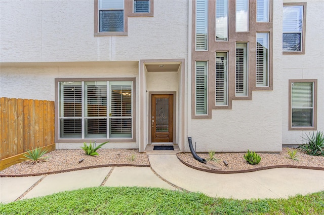 1415 Baldwin Square Ln, Houston, TX 77077 - view of exterior entry featuring stucco siding