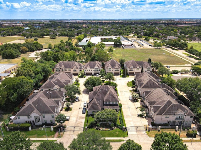 1415 Baldwin Square Ln, Houston, TX 77077 - aerial view of residential area featuring a tree filled landscape