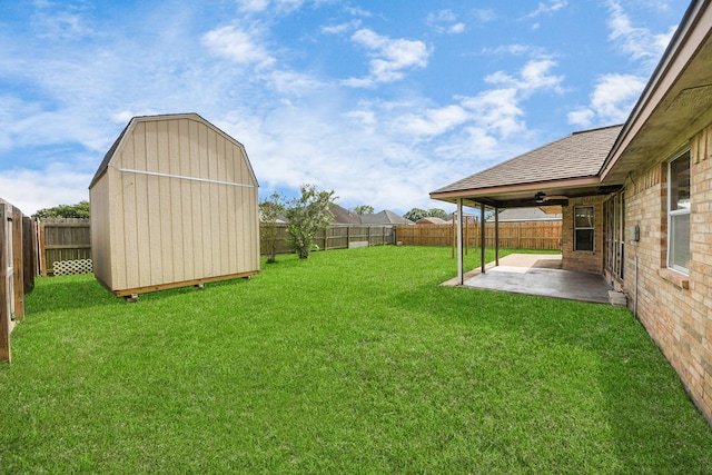 204 Audubon Woods Ct, Richwood, TX 77531 - fenced backyard with a patio area and a storage unit