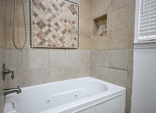 5035 Yarwell Dr, Houston, TX 77096 - bathroom with a combined bath / shower with jetted tub