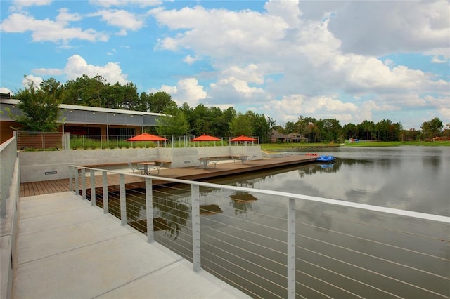 17910 Rillette Rd, Conroe, TX 77302 - dock featuring a water view