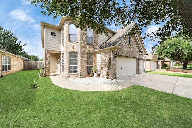 24219 Camillia Ridge Way, Katy, TX 77493 - traditional home featuring a garage, concrete driveway, brick siding, and roof with shingles