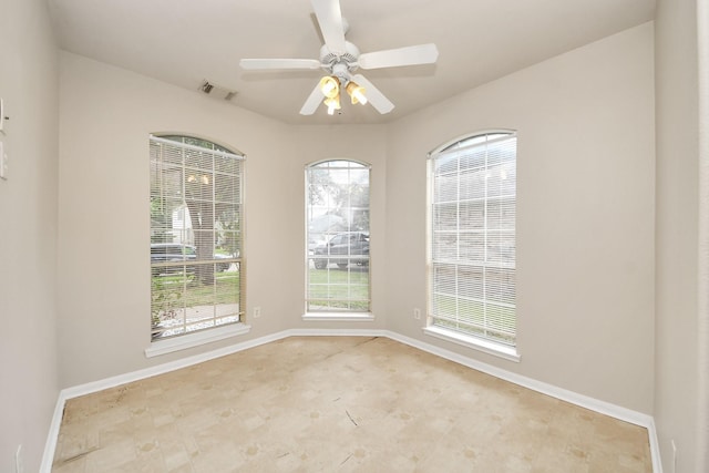 24219 Camillia Ridge Way, Katy, TX 77493 - unfurnished room featuring baseboards and a ceiling fan