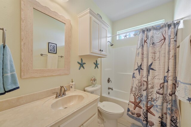 2577 Holiday Dr, Crystal Beach, TX 77650 - bathroom featuring vanity and shower / tub combo