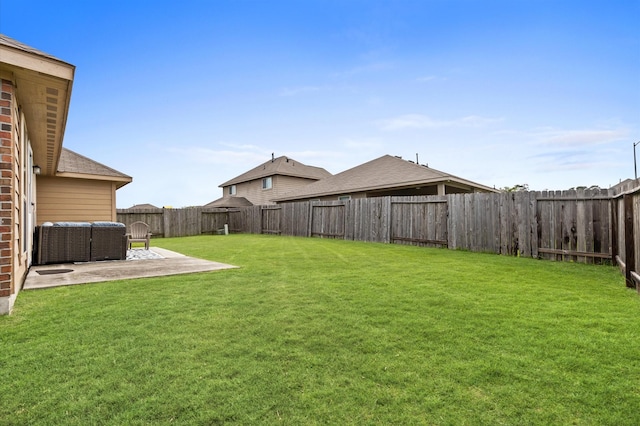 9127 Sasson Blvd, Houston, TX 77044 - fenced backyard with a patio
