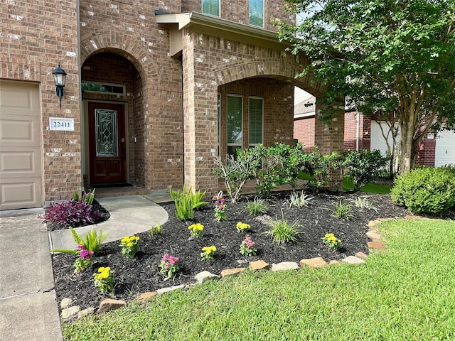 22411 Limestone Crest Ln, Katy, TX 77449 - property entrance featuring brick siding