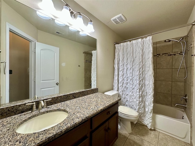 22411 Limestone Crest Ln, Katy, TX 77449 - bathroom with vanity, shower / bath combination with curtain, and tile patterned floors