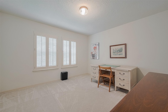 17718 Terrawren Ln, Spring, TX 77379 - carpeted office space featuring a textured ceiling