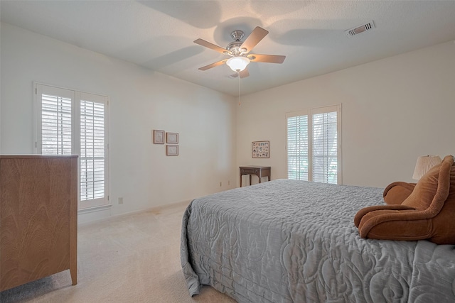 17718 Terrawren Ln, Spring, TX 77379 - carpeted bedroom with a ceiling fan