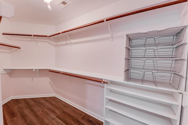 461 Cumberland Trl, Conroe, TX 77302 - spacious closet featuring dark wood finished floors