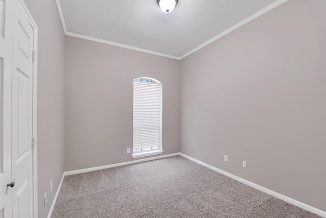 461 Cumberland Trl, Conroe, TX 77302 - carpeted empty room with ornamental molding and baseboards