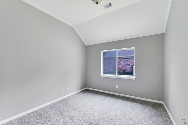 461 Cumberland Trl, Conroe, TX 77302 - carpeted empty room featuring baseboards and lofted ceiling