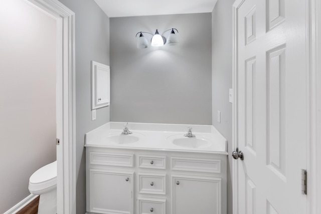 461 Cumberland Trl, Conroe, TX 77302 - bathroom featuring toilet and double vanity
