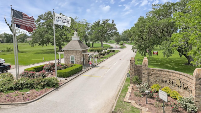2234 Shalmar Dr, West Columbia, TX 77486 - view of asphalt street with traffic signs and curbs