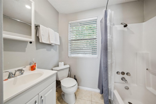1621 Cherryhurst St, Houston, TX 77006 - full bathroom with vanity, shower / tub combo, and tile patterned floors