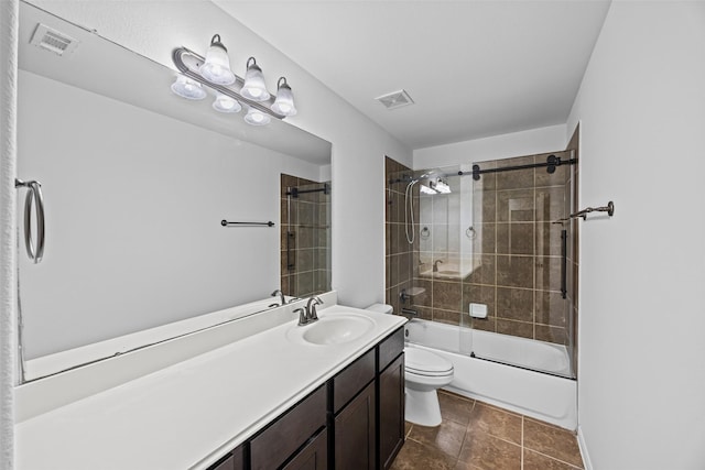 9203 Sasson Blvd, Houston, TX 77044 - bathroom featuring vanity and shower / bath combination with glass door