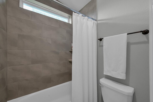 31268 New Forest Park Ln, Spring, TX 77386 - full bath with shower / bathtub combination with curtain and toilet
