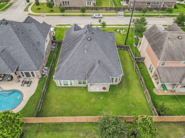 31268 New Forest Park Ln, Spring, TX 77386 - aerial perspective of suburban area featuring a pool