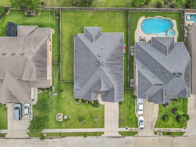 31268 New Forest Park Ln, Spring, TX 77386 - drone / aerial view of a pool area