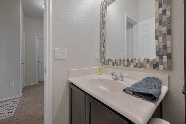 5830 Acacia Rose Ct, Richmond, TX 77407 - bathroom with vanity and tile patterned flooring