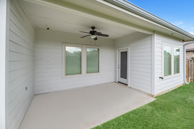 2431 Sutton Hollow Ct, Spring, TX 77373 - view of patio with a ceiling fan