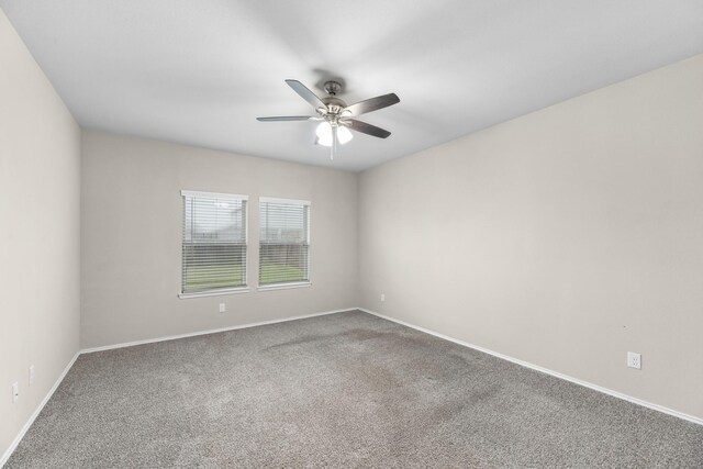2431 Sutton Hollow Ct, Spring, TX 77373 - carpeted spare room featuring a ceiling fan and baseboards