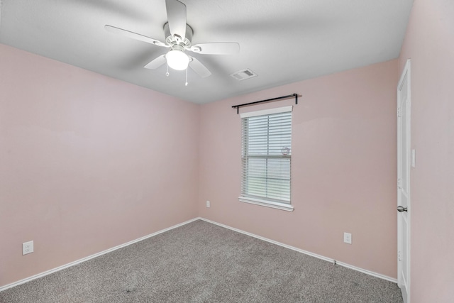 2431 Sutton Hollow Ct, Spring, TX 77373 - carpeted empty room featuring a ceiling fan and baseboards